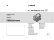 Bosch GLI18V-800 Original Instructions Manual