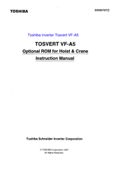 Toshiba TOSVERT VF-AS Instruction Manual
