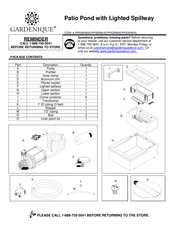 GARDENIQUE PPRIBRB45 Manual