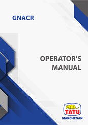 Tatu Marchesan GNACR Operator's Manual