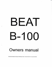 Densen DP-01 Owner's Manual