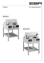 EBA 485 A Operating Instructions Manual