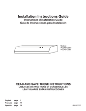 ELICA PUCFS130SS Installation Instruction Manual