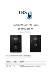 tbs electronics TBS-056-STD-WM Installation Manual