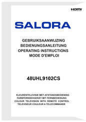 Salora 48UHL9102CS Operating Instructions Manual