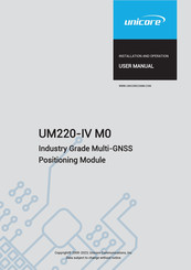 unicore UM220-IV M0 Installation And Operation User Manual