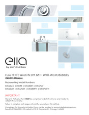 Ella's Bubbles ella 03168MF Owner's Manual