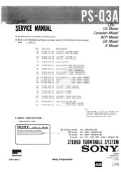 Sony PS-Q3A Service Manual