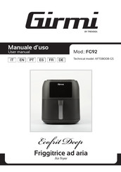 Girmi TREVIDEA Ecofrit Deep FG92 User Manual