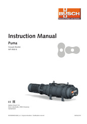 BUSCH Puma WP 4500 B Instruction Manual