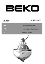 Beko HSA32542 Instructions For Use Manual