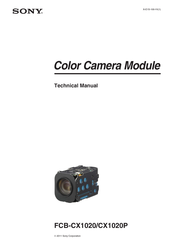 Sony FCB-CX1020 Technical Manual