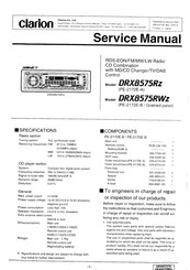 Clarion DRX8575RZ Service Manual