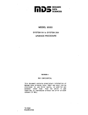 MDS 9550 Manual