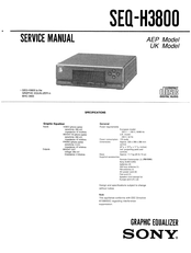 Sony SEQ-H3800 Service Manual
