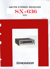 Pioneer SX-636 KCU Service Manual