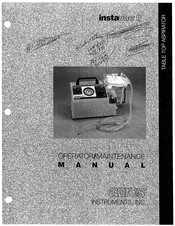 Aeros instavac II Operator And  Maintenance Manual