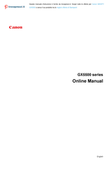 Canon GX5500 Series Online Manual