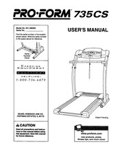 Sears PRO-FORM 735CS User Manual