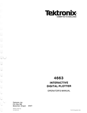 Tektronix 4663 Operator's Manual