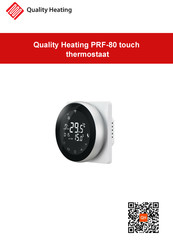 Quality Heating PRF-80 Manual Instructions