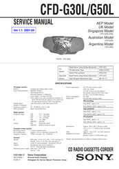 Sony CFD-G30L Service Manual