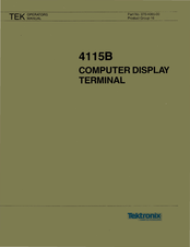 Tektronix 4115B Operator's Manual