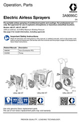 Graco Ultimate 490 XT Operation, Parts