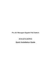 Planet AVS-4210-24HP4X Quick Installation Manual