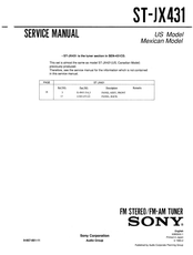 Sony ST-JX421 Service Manual