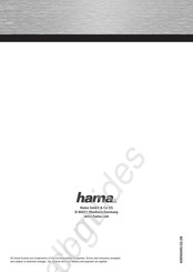 Hama 00050045 User Manual