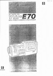 Canon VM-E70 Instructions Manual