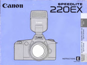 Canon SPEEDLITE 220EX Instructions Manual