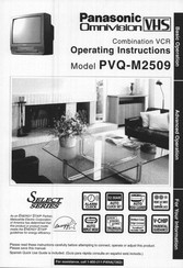 Panasonic PVQ-M2509 Operating Operating Instructions Manual