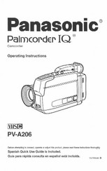 Panasonic Palmcorder IQ PV-A206 Operating Instructions Manual
