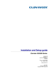 Clavister SG5500 Series Installation And Setup Manual