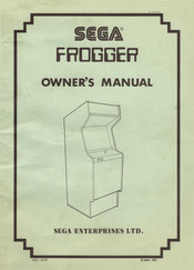 SEGA ENTERPRISES FROGGER Owner's Manual