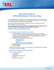ERL B-PRO Quick Start Manual