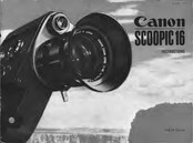 Canon SCOOPIC 16 Instructions Manual