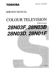 Toshiba 28N03D Service Manual