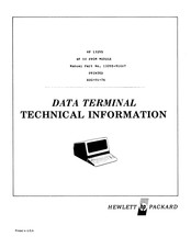 HP 02640-60007 Technical Information
