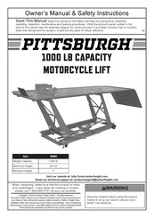Pittsburgh 68892 Owner's Manual & Safety Instructions