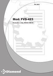 Diamond RHDE-307E Instructions For Use And Maintenance Manual
