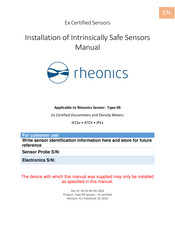 RHEONICS SR Installation Manual