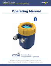 Level Pro ICON ProScan 3 Series Operating Manual