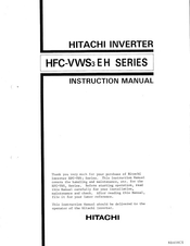 Hitachi HFC-VWS3EH Series Instruction Manual