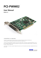 DAQ system PCI-PWM02 User Manual