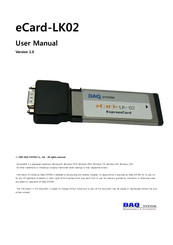 DAQ system eCard-LK02 User Manual