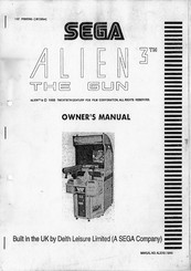 Sega ALIEN 3 THE GUN Owner's Manual