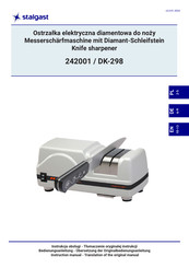 Stalgast DK-298 Instruction Manual